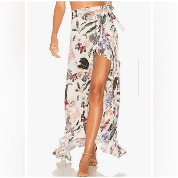 Lovers + Friends‎ Waves For Days Floral Wrap Skirt ( S ) - Picture 1 of 5